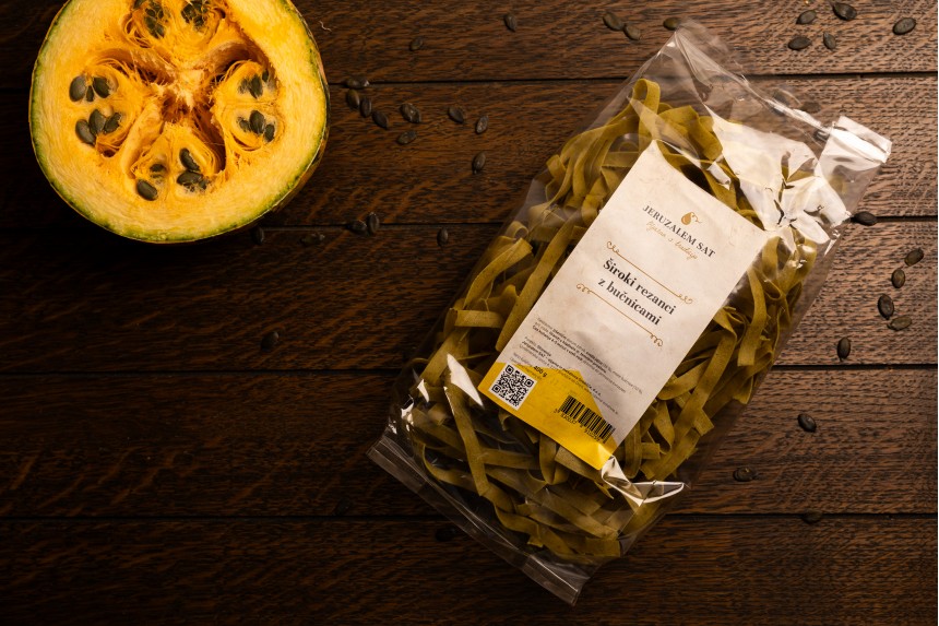 Breite Bandnudeln mit Kürbiskernen 500 g